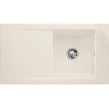 Keramický dřez VILLEROY & BOCH - Keramický dřez Timeline 50 Ivory nástavný 900 x 510 bez excentru 330701FU