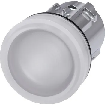 přepínač Siemens 3SU1051-6AA60-0AA0 INDICATOR LIGHT, 22MM, ROUND, METAL, SHINY, WHITE, SMOOTH LENS