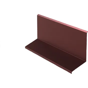 Plech Horní lemování RŠ 250, 1 bm, Lakovaný pozink, Ocelově červená (RAL 3009)