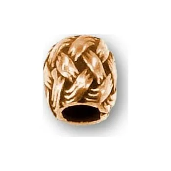 Dětské navlékací korálky imago Bronzový korálek proplétaný