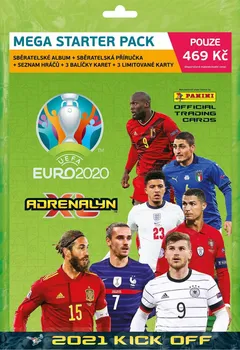 Sběratelská karetní hra Panini Euro 2020 Adrenalyn 2021 Kick Off Mega Starter Pack