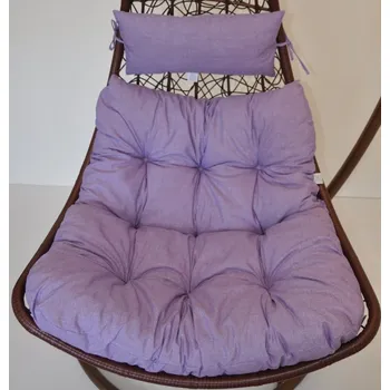 Podsedák Nábytek PEGAS Polstr na závěsnou houpačku Margarita - látka fialový melír