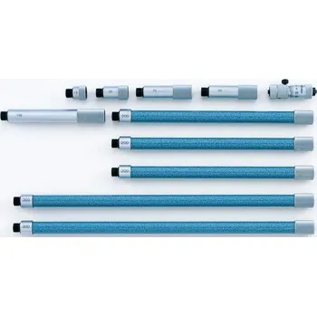 Mikrometrický odpich dvoudotekový skládací 50-1500/0,01 mm, 10 nástavců (mitu-137-210)