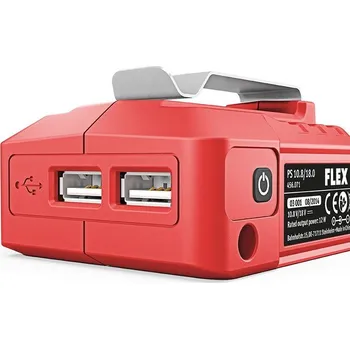Dílna Adaptér pro baterie FLEX 18,0 nebo 10,8 V s výstupem USB na dobíjení