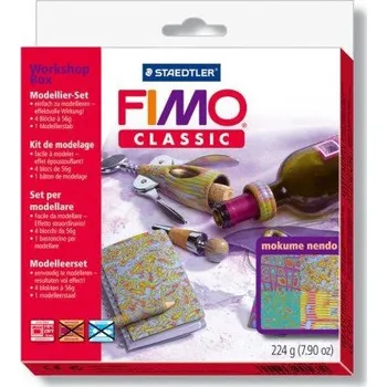Modelovací hmota Staedtler FIMO Classic Workshop Box Mokume Nendo - dárková sada
