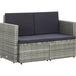 vidaXL Zahradní pohovka 2místná s…