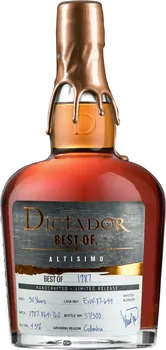 Rum Dictador Best Of Altisimo 1987 47 % 0,7 l
