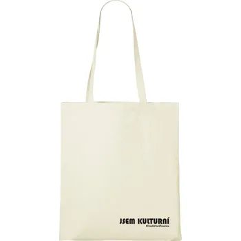 Kousek Kultury Bílá plátěná taška Divadlo Horní Počernice