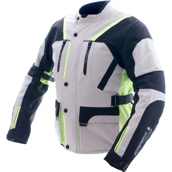 Moto bunda Cappa Racing Bunda moto pánská MELBOURNE textilní šedá/fluo/černá M