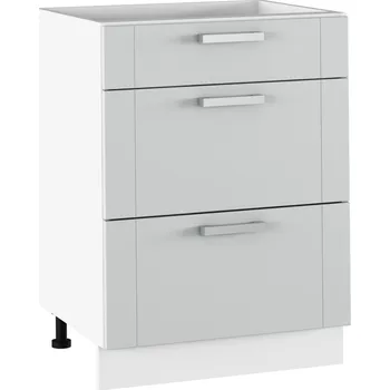 Obývací stěna Spodní skříňka, světlešedá/bílá, JULIA TYP 57