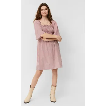 Dámské šaty Vero Moda dámské šaty Annabelle s proužkem červené Velikost: S