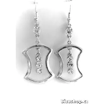 Náušnice Náušnice visací sklenéné kameny krystal 7795