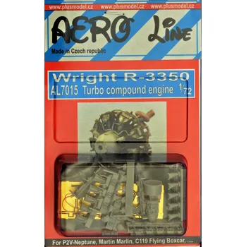 Plastikový model Plusmodel 1/72 Wright R-3350 Turbo compund engine