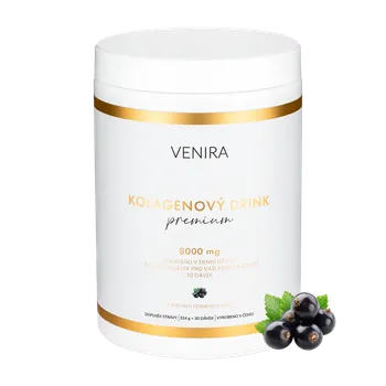 VENIRA Premium kolagenový drink černý rybíz 8000 mg 324 g