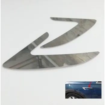 Tuning Nerez dekor předních blatníků s podlepením Omtec Škoda Superb III 2015+ 2 ks Omtec