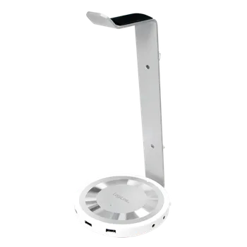 Sluchátka LogiLink Hliníkový stojan na sluchátka, stříbrný