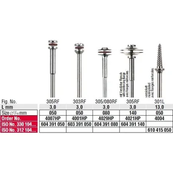 Edenta Mandrely Stopka 2,35 mm Prac. část průměr 5 mm 4007HP