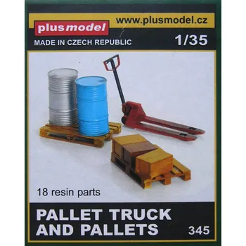 Plastikový model Plusmodel 1/35 Pallet track (18 resin parts)