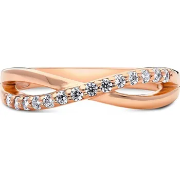 Prsten Elenys zlacený prsten 14K růžové zlato Velikost: 10 (EU: 61-63)