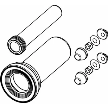 Klozet Prodloužené připojení toalety Tece TECEprofil o 30 cm, DN 90 9 820 214