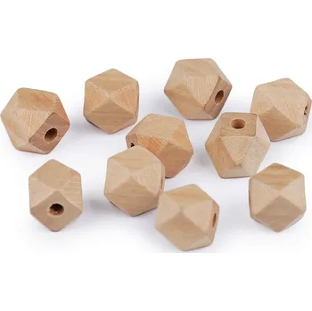 Korálek Dřevěný korálek tvarovaný 12x15mm Přírodní (Dřevěný korálek tvarovaný 12x15mm Přírodní)