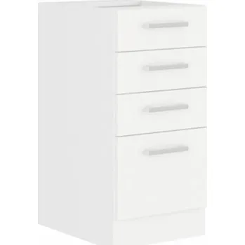 Kuchyňská skříňka Spodní skříňka, bílá, SPLIT 40 D 4S BB