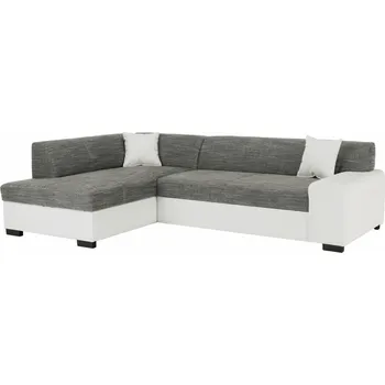 Sedací souprava Sedací souprava, bílá/šedý melír, ľavá,MINERVA