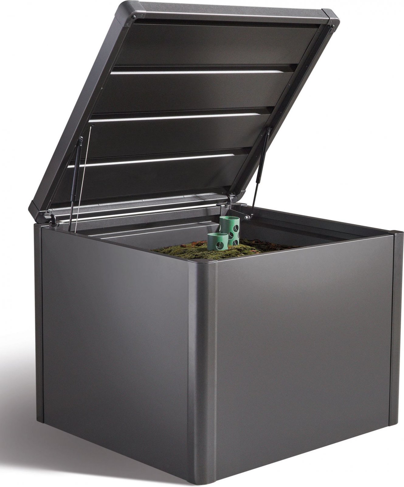 Biohort Compostér MonAmi tmavě šedá metalíza (Rozměr 102 x 102 x 86 cm)