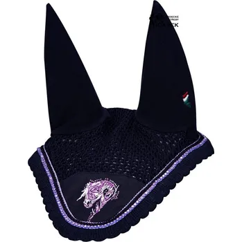 Čabraka pro koně Náušníky Equiline -BUTTERFLY- - Černá/006 - Full