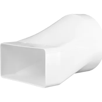 Vzduchotechnické potrubí Dalap 812 PVC redukce z kruhového na hranaté potrubí Ø 125 mm / 204x60 mm, vodorovná