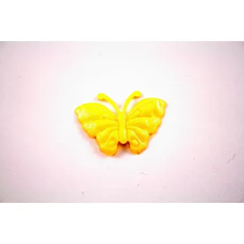 Nášivka Našívací záplaty - Saténový motýl - více barevných variant - rozměr 2,5 cm x 3,5 cm Žlutá