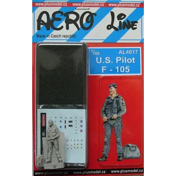 Plastikový model Plusmodel 1/48 U.S. Pilot F-105 (1 fig.)