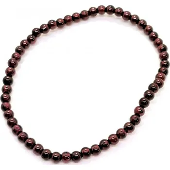 Náramek Náramek kuličky 4mm GRANÁT SKN4_GR