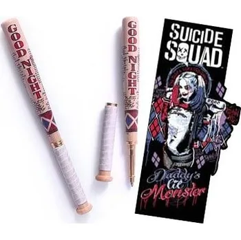Sada pera s tužkou Noble Collection Pero a záložka Suicide Squad - Harley Quinn