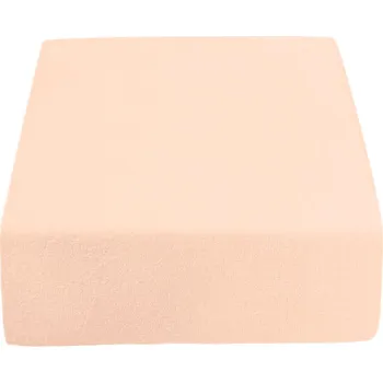 Prostěradlo PupyHou Dětské prostěradlo do postele Froté - 160 x 80 cm, Broskvová