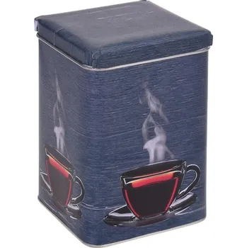 Dóza na potraviny EH Dóza plechová hranatá 8,6x8,6x12,6cm