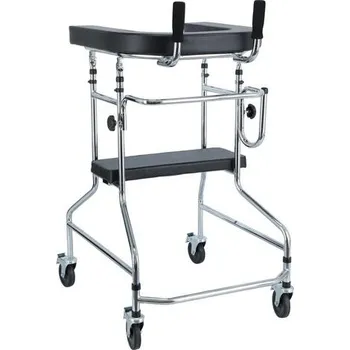 Chodítko pro seniory Pojízdné chodítko s opěrnou plochou a sedadlem