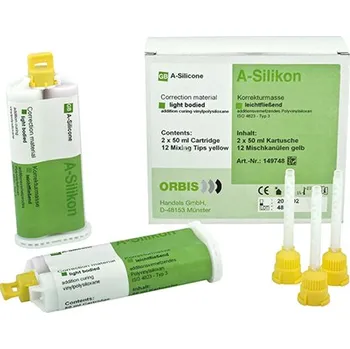 Tmel ORBIS A-Silikon classic A-Silikon classic: balení Putty: vždy 300 ml báze a katalyzátoru
