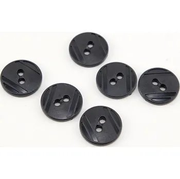 Knoflík Dírkový košilový knoflík - černá - průměr 1,5 cm