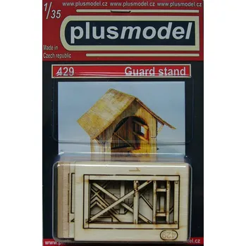 Plastikový model Plusmodel 1/35 Guard stand (laser cut wood)