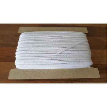 Lany Bavlna 4 mm - 50 m - BÍLÁ (bělená) (Bavlna 4 mm - 50 m)