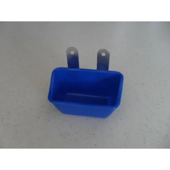 Miska pro psa Plastová miska s kovovými držáky 120 ml