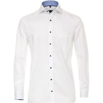 Pánská košile Pánská košile Casa Moda Comfort Fit bílá vzor dlouhý rukáv vel. 50 - 56 (4XL - 7XL) Casa Moda - 52