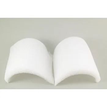 Galanterie Neobalené ramenní vycpávky - bílá - rozměr 12 cm x 9,5 cm