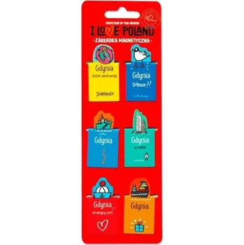 Set školních potřeb Zakładki magnetyczne ILP Gdańsk ILP-ZAK.S-GDY-01