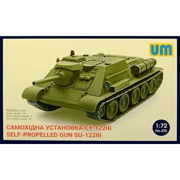 Plastikový model Unimodel 1/72 SU-122III Self-Propelled Gun