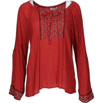 Dámská halenka Exguiss ST-045/102768 barva: cihlová, velikost: M