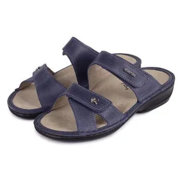 Dámské pantofle Vlnka Manufacture Kožené nazouváky Marta modré