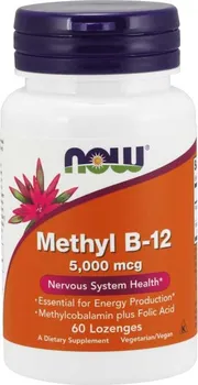 Now Foods Vitamín B12 + kyselina listová 5000 mcg