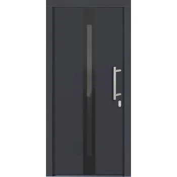 Vchodové dveře Vchodové dveře Lizbona dřevěné 110x210 cm P antracit